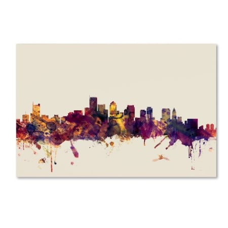 Michael Tompsett 'Boston Massachusetts Skyline III' Canvas Art,22x32